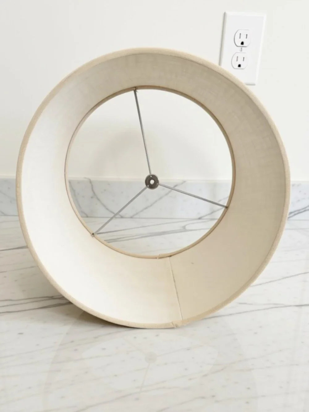 Flax Linen Drum Lamp Shade